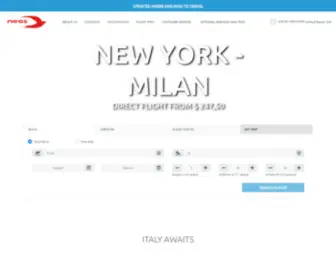 Neosair.com(Voli Low Cost & Voli Last Minute con Neos Air) Screenshot