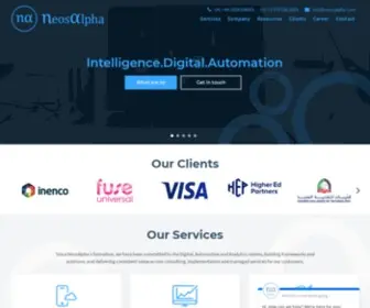 Neosalpha.com(Digital, Automation, and Analytics Consulting & Integration Solutions) Screenshot