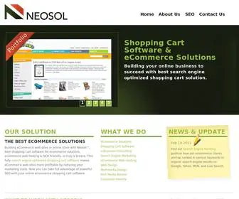 Neosol.com(Shopping Cart Software by Neosol eCommerce Solutions with Search Engine Optimization) Screenshot