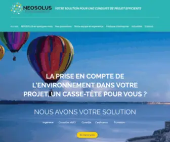 Neosolus.fr(Prestataire En Environnement) Screenshot