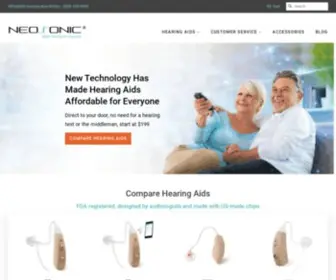 Neosonictech.com(Neosonic® Hearing Aids) Screenshot