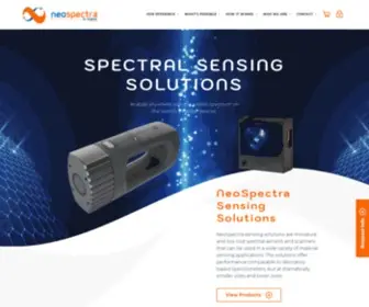Neospectra.com(NeoSpectra Miniature Spectrometer & Handheld Scanner) Screenshot