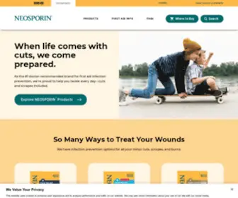 Neosporin.com(Experience trusted relief with NEOSPORIN®) Screenshot