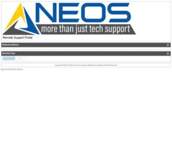 Neosremote.com(Support Portal) Screenshot