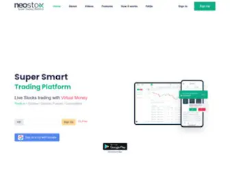 Neostox.com(Neostox Virtual Stock Simulator) Screenshot
