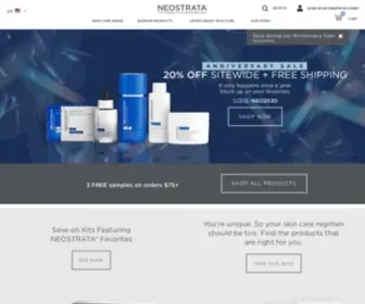 Neostrata.com(Dermatologist-Grade Antiaging Skincare for All Skin Types) Screenshot