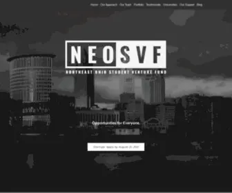 Neosvf.com(The Northeast Ohio Student Venture. This is a student) Screenshot