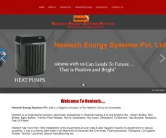 Neotechboilers.com(Oil Fired Steam Boiler) Screenshot