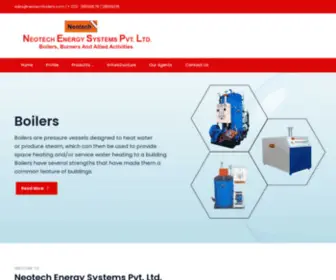 Neotechboilers.net(Oil Fired Steam Boiler) Screenshot