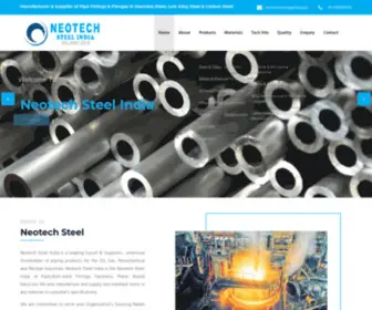 Neotechsteel.com(Neotech Steel) Screenshot