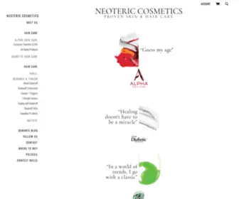 Neotericcosmetics.com(Shop and Learn about our brands) Screenshot