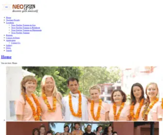 Neoyoga.net(Yoga Teacher Training in India) Screenshot