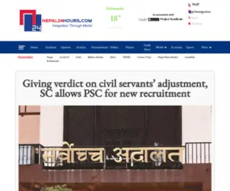 Nepal24Hours.com Screenshot