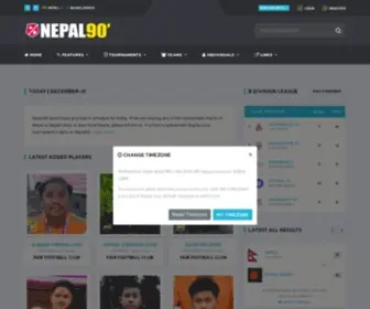 Nepal90.com(Daily updated Nepali Football Information Portal) Screenshot