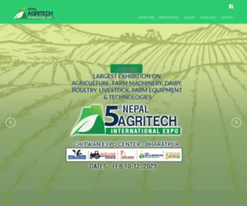 Nepalagritech.com.np(Nepal Agritech International Expo) Screenshot