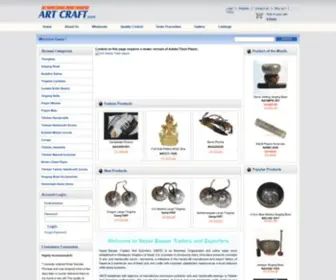 Nepalartcraft.com(Nepalese and Tibetan Art and Crafts) Screenshot