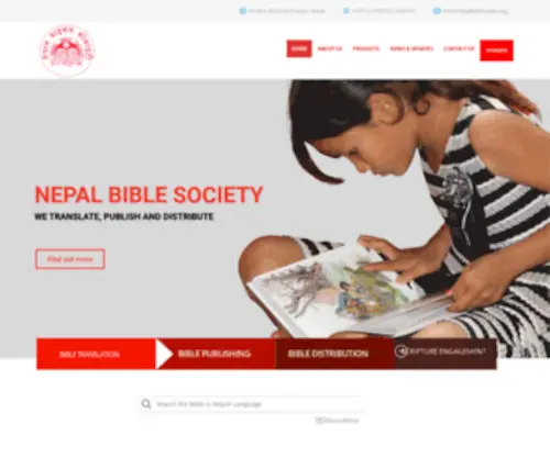 Nepalbiblesociety.org(God's Unchanging Word for a Changing World) Screenshot