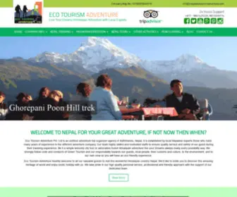 Nepalecotourismadventure.com(Eco Tourism Adventure Pvt. Ltd) Screenshot