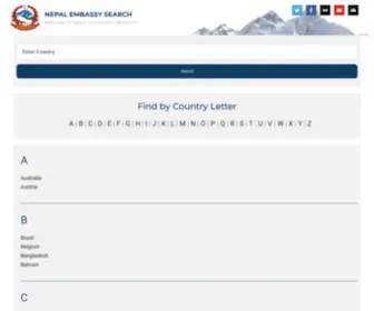 Nepalembassy.gov.np(Websites of Nepali Diplomatic Missions) Screenshot