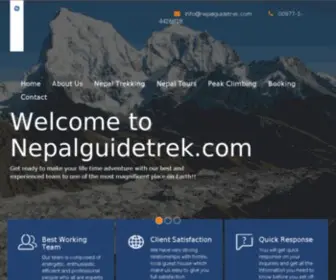 Nepalguidetrek.com(Travel Nepal With Local Company) Screenshot