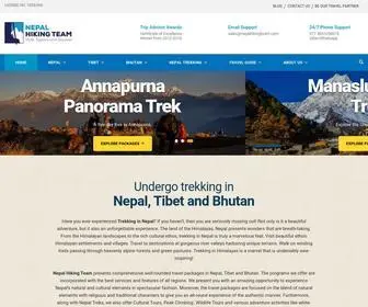 Nepalhikingteam.com(Nepal Trekking) Screenshot