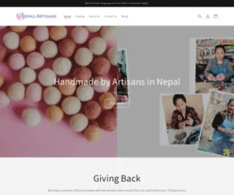 Nepaliartisans.com(Handmade Gifts) Screenshot