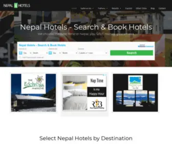 Nepalihotels.com(Online hotel reservations for Hotels in Nepal) Screenshot