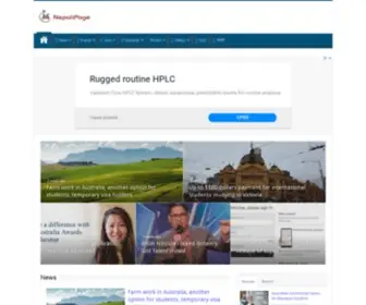 Nepalipage.com(Blog on Nepalese Affairs in Australia) Screenshot