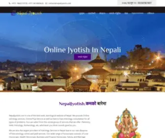 NepaljYotish.com(Nepali Jyotish) Screenshot