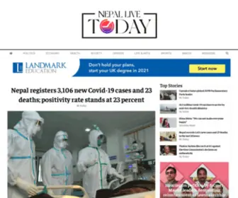 Nepallivetoday.com(Nepal Live Today) Screenshot