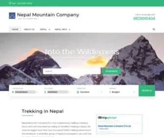 Nepalmountaincompany.com(The Nepal Mountain Company Nepal) Screenshot