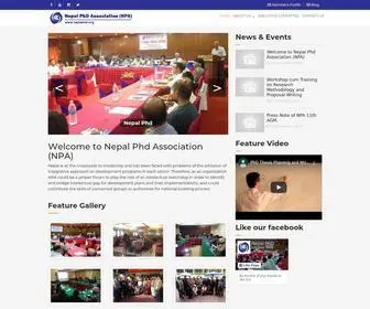 NepalpHD.org(Nepal Phd Association (NPA)) Screenshot