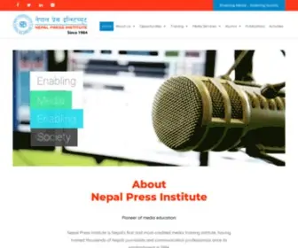 Nepalpressinstitute.org.np(Enabling Media) Screenshot