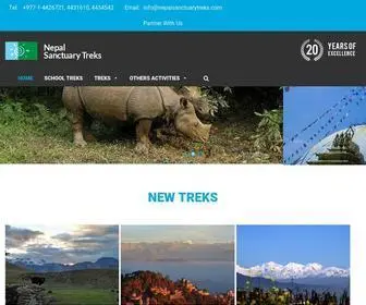 Nepalsanctuarytreks.com(Nepal Sanctuary Treks) Screenshot