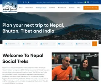 Nepalsocialtreks.com(Nepal Social Treks) Screenshot