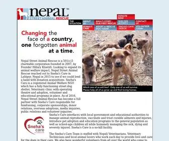 Nepalstreetanimalrescue.org(Nepal Street Animal Rescue) Screenshot