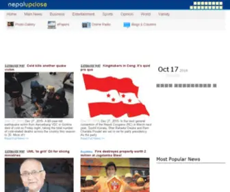 Nepalupclose.com(All the news of Nepal) Screenshot