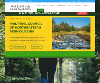 Neparailtrails.org(NEPA Rail Trails) Screenshot