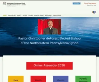 Nepasynod.org(The Northeastern Pennsylvania Synod) Screenshot