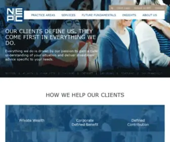 Nepc.com(NEPC Investment Consulting) Screenshot