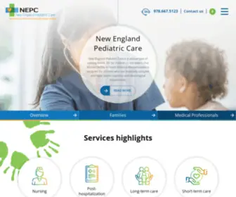 Nepc.org(Specializing in the care of medically fragile children) Screenshot