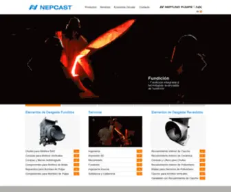 Nepcast.com(Elementos de Desgaste Fundidos para la Minería) Screenshot