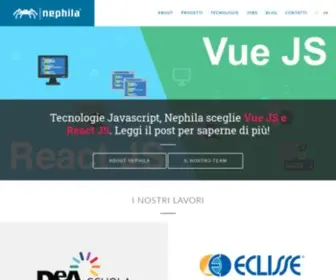Nephila.it(Sviluppo web con Django e Python) Screenshot