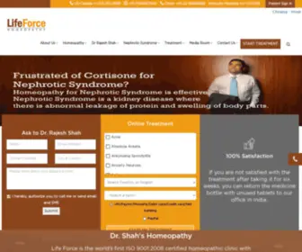 Nephroticsyndrome.com(Nephrotic Syndrome and its homeopathic Treatment) Screenshot