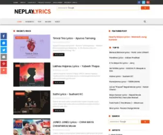 Neplaylyrics.com(Neplay Lyrics) Screenshot