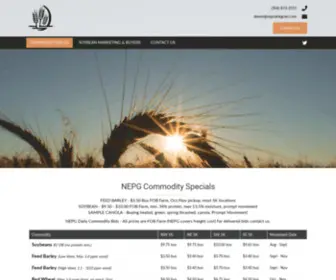 Neprairiegrain.com(North East Prairie Grain Inc) Screenshot