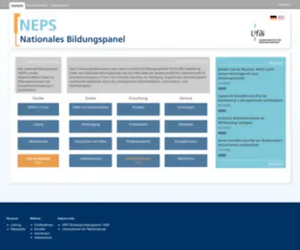 Neps-Data.de(Nationales Bildungspanel) Screenshot