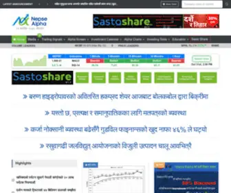 Nepsealpha.com(Share Market Newsportal) Screenshot