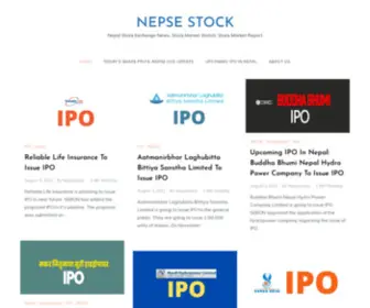 Nepsestock.com(Nepal Stock Exchange News) Screenshot