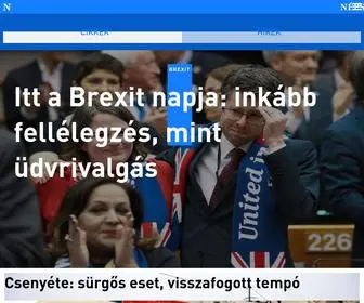 Nepszava.hu(Népszava) Screenshot